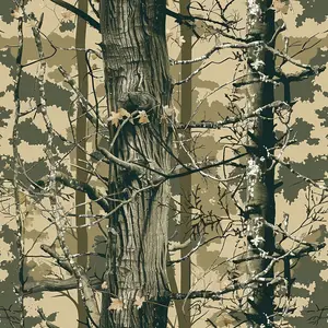 Forest Camouflage Pattern 1 Quilting Cotton Fabric