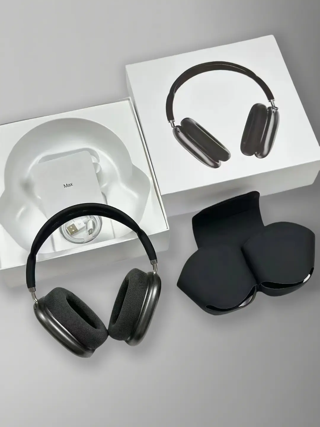 max magnetic earcups Wireless Bluetooth Headset with Magnetic Earmuffs Noise Reduction & Protective Cover for Music Gaming Sports