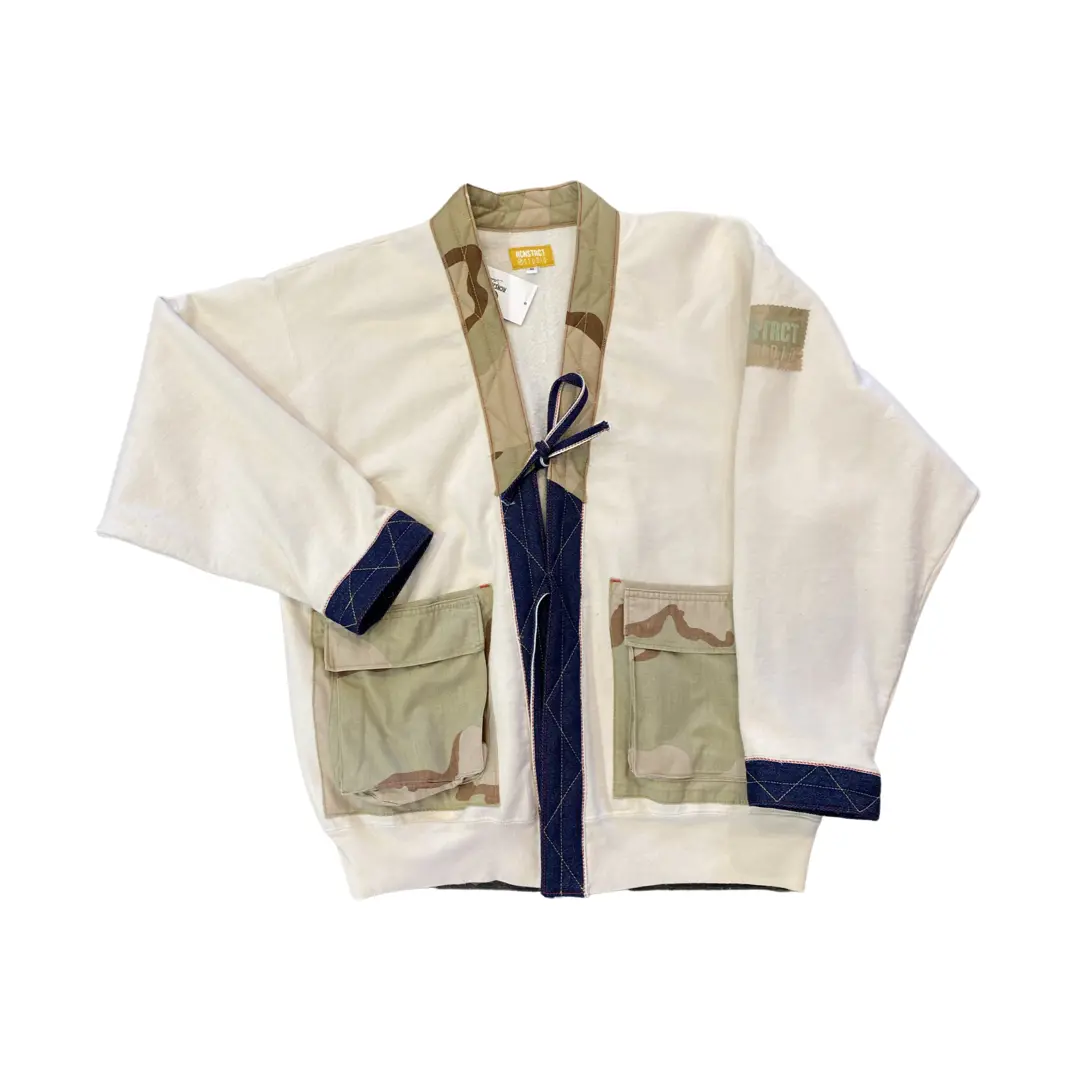 Denim + Camo Sweatshirt Kimono // Random Selection