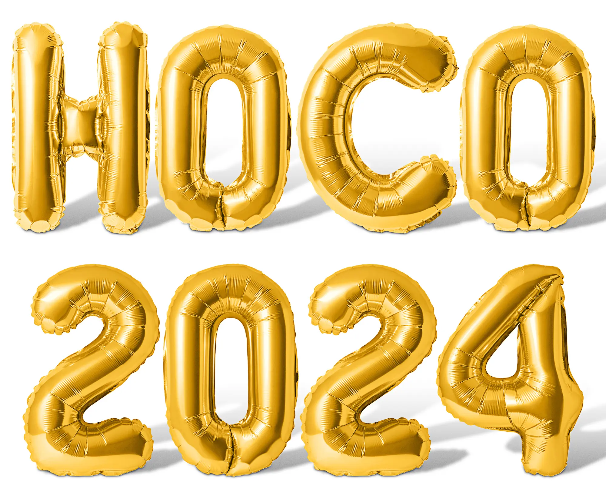 Letter Balloons - HOCO 2024 16" Inch Alphabet Letters Foil Mylar Balloon Homecoming Party Banner