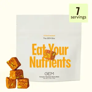 Daily Bite: Real-Food Vitamins - Supports Gut, Energy, Skin, Brain, Bone, & Immunity - 20+ Vitamins & Minerals, Probiotics, & Prebiotics - 7-Day Supply