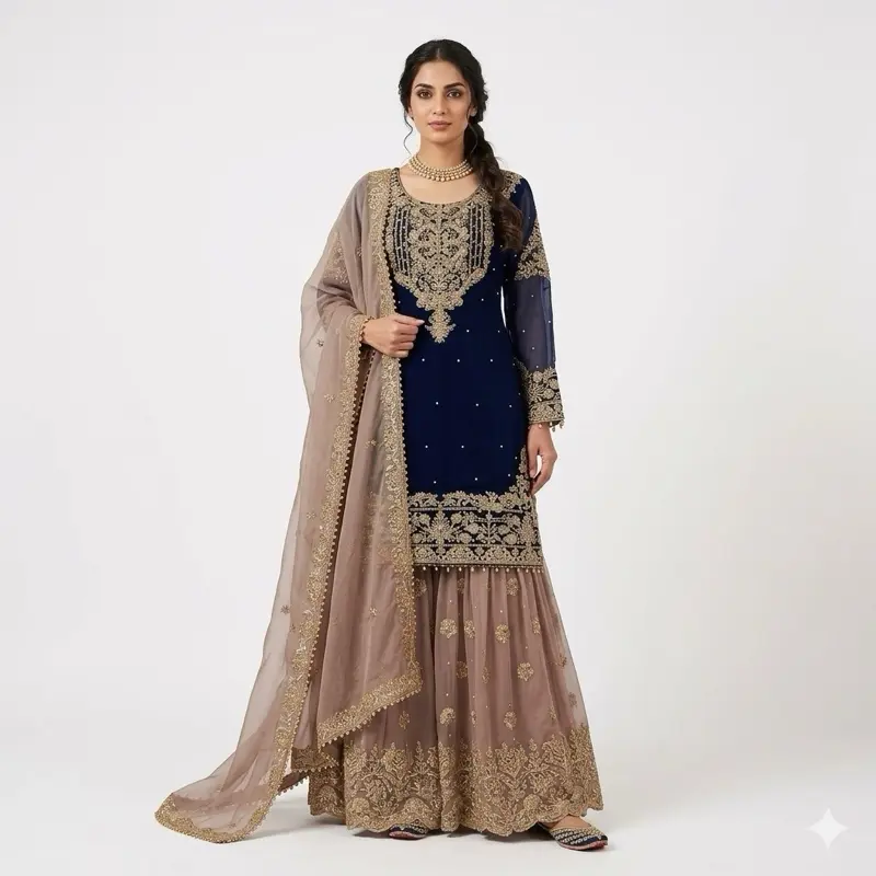 Women's Elegant Indian Bride Attire - Indian Dresses, Pakistani Suits, Stylish Comfortable Casual Fashion Outfit