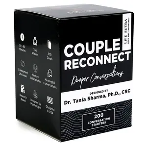 Couple Reconnect Card Game, Deep Conversations for Couples, Relationship-Building Conversation Starters for Emotional Intimacy, Communication & Date Night, Therapy-Inspired Card Deck, Tabletop Games, Board Game