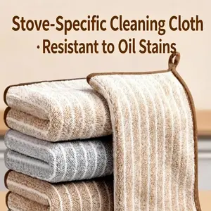 10-Pack Kitchen Cleaning Cloths, Absorbent Washcloths, Non-Shedding Easy-To-Clean Thick Table Wipes, Stove Top Towels, Dish Washing Cloths, Soft Cleaning Towel