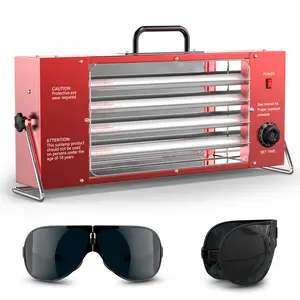 Jitesy Sun Tanning Lamp - Indoor Adjustable Auto Timer Sunlamp for All Skin Types with 7 Year Warranty Compact Design Salon-Quality Tan