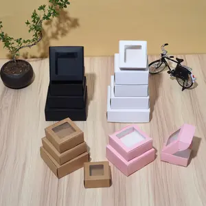 10pcs/20pcs/1pcs Kraft paper white card with window mini airplane box jewelry box candy box handmade soap box gift souvenir box,needoh,nutrition geeks