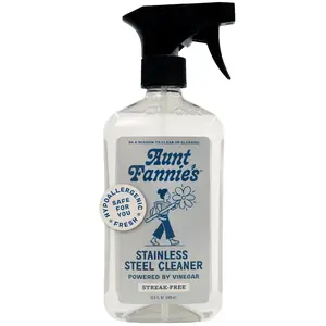 Aunt Fannie's Stainless Steel Spray Cleaner, Powered by Vinegar, 16.9 fl. oz. Pack of 1
