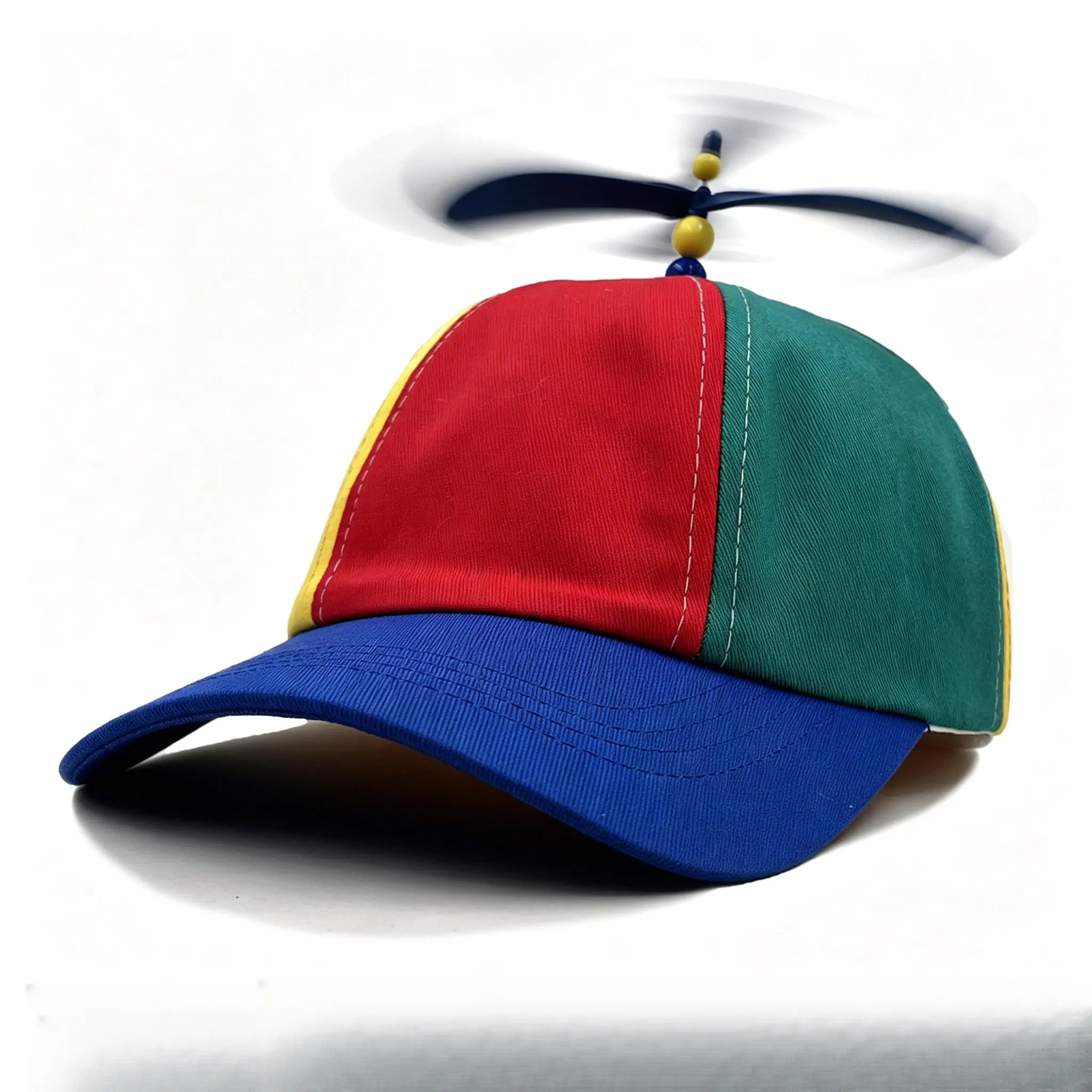 【For U Gifts】2026 NEW Rainbow Propeller Hat - Funny Helicopter Spinner Cap for Adults Kids - Adjustable Novelty Silly Hat for Birthday Party Halloween Costume Crazy Hat Day baseball