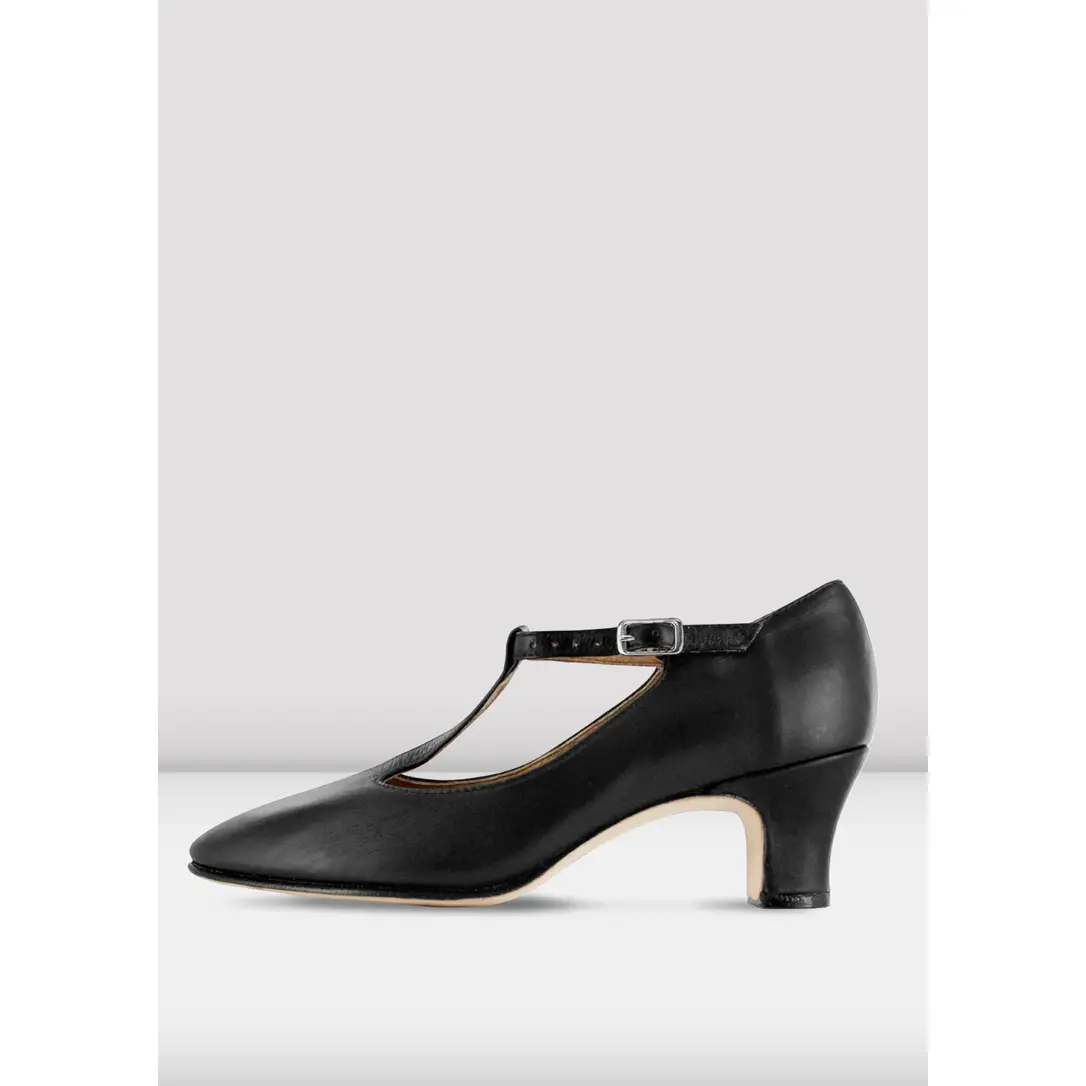 Bloch Ladies Chord T-Strap 2 inch Heel Character Shoes S0383L