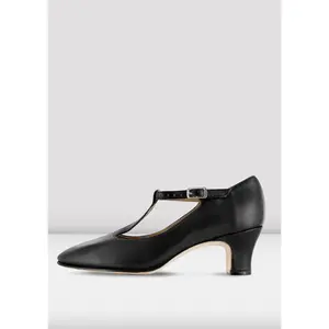 Bloch Ladies Chord T-Strap 2 inch Heel Character Shoes S0383L
