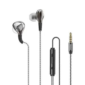 Aolon RM680 Wired Metal Audio Cable Headphones - HiFi Sound, 3.5mm & Type-C Connectors, HD Microphone, Remote Control, Not Water Resistant for Music & Sports