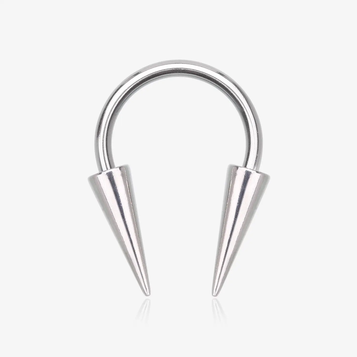 Long Spikes Steel Horseshoe Circular Barbell