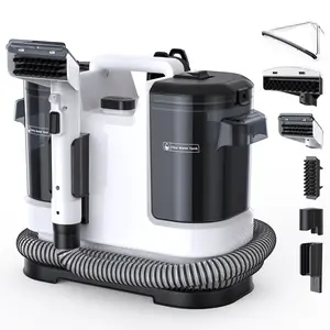 Fabric Cleaning Machine - Home Deep Cleaning Sofa Carpet Multi-Surface Vacuum Cleaner with Heat Water Tank & Attachments