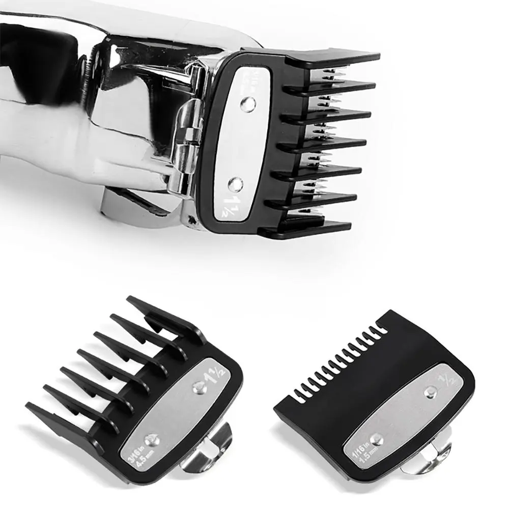 Electric Hair Clipper Limiter Comb Set, Professional Positioning Comb, Electric Haircutter Accessories Suitable for Salon & Barbershop, Hair Clipper Kit, Barber Equipment