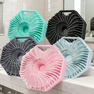 Scrub Body Scrubber, Antimicrobial Silicone Body Scrubber, Exfoliating for Sensitive Skin, Bath & Shower Body Brush, Shower Accessories