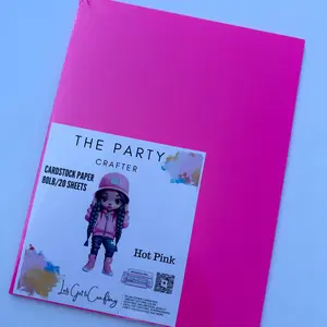 Hot Pink Cardstock – 80lb, 20 Sheets, 8.5x11