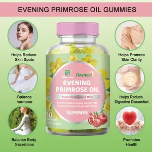 Wins Town Evening Primrose Oil Gummies, Superior Women's Multi, Support PMS Balances Hormones & Keep Skin Smooth, 60 Count