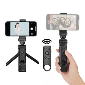 Portable 360° Vlogging Tripod with Detachable Wireless Remote |Selfie/Video/Photo Shooting/Zoom & Lens Switching for iOS 15+-