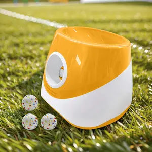 Interactive Automatic Ball with 3 Tennis Balls Automatic Dog Ball with 3 Distance Rechargeable Small Dog Ball Thrower for Small and Medium-Sized Dogs