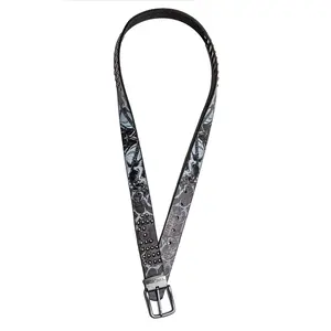 Affliction Men's Belt Two Skulls