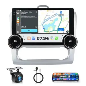 10'' Double Knobs Android 13 Car Stereo for 【Ford Focus 2009 2010 2011 Auto AC】 Head Unit Radio Wireless Carplay GPS Navigation Carplay WIFI Bluetooth SWC FM Audio