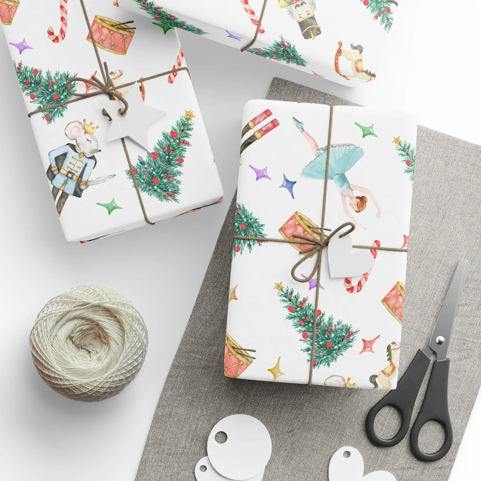 Nutcracker Wrapping Paper Holiday Gift Wrap Nutcracker Gift Wrap