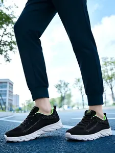 New spring casual sports shoes for men, walking shoes for middle-aged fathers, breathable mesh sports shoes, soft, elastic, wear-resistant lightweight comfortable walking shoes
