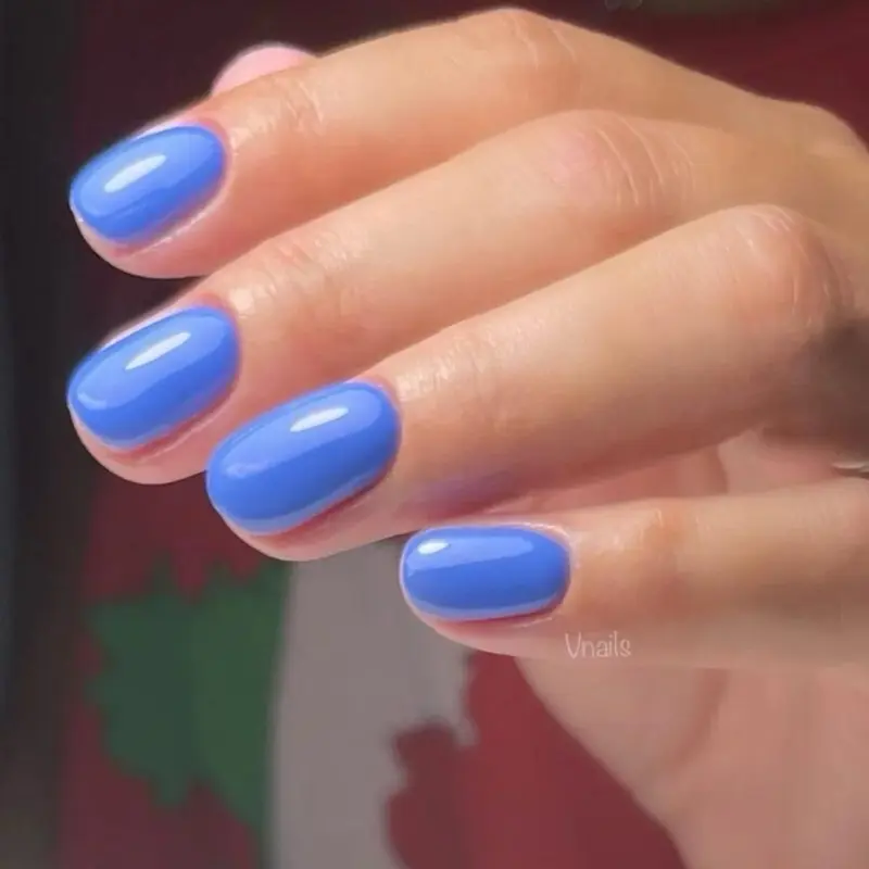 DND 575 Blue Earth Gel and Lacquer Duo nail care nail art periwinkle spring blue color