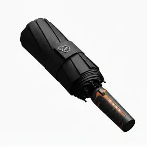 Cyber Tactical Automatic Umbrella, Windproof Sunscreen Lightweight Portable, 10 Bone Windproof Automatic Umbrella, Compact Travel Umbrella, Lightweight Waterproof Umbrella, Foldable Automatic Umbrella