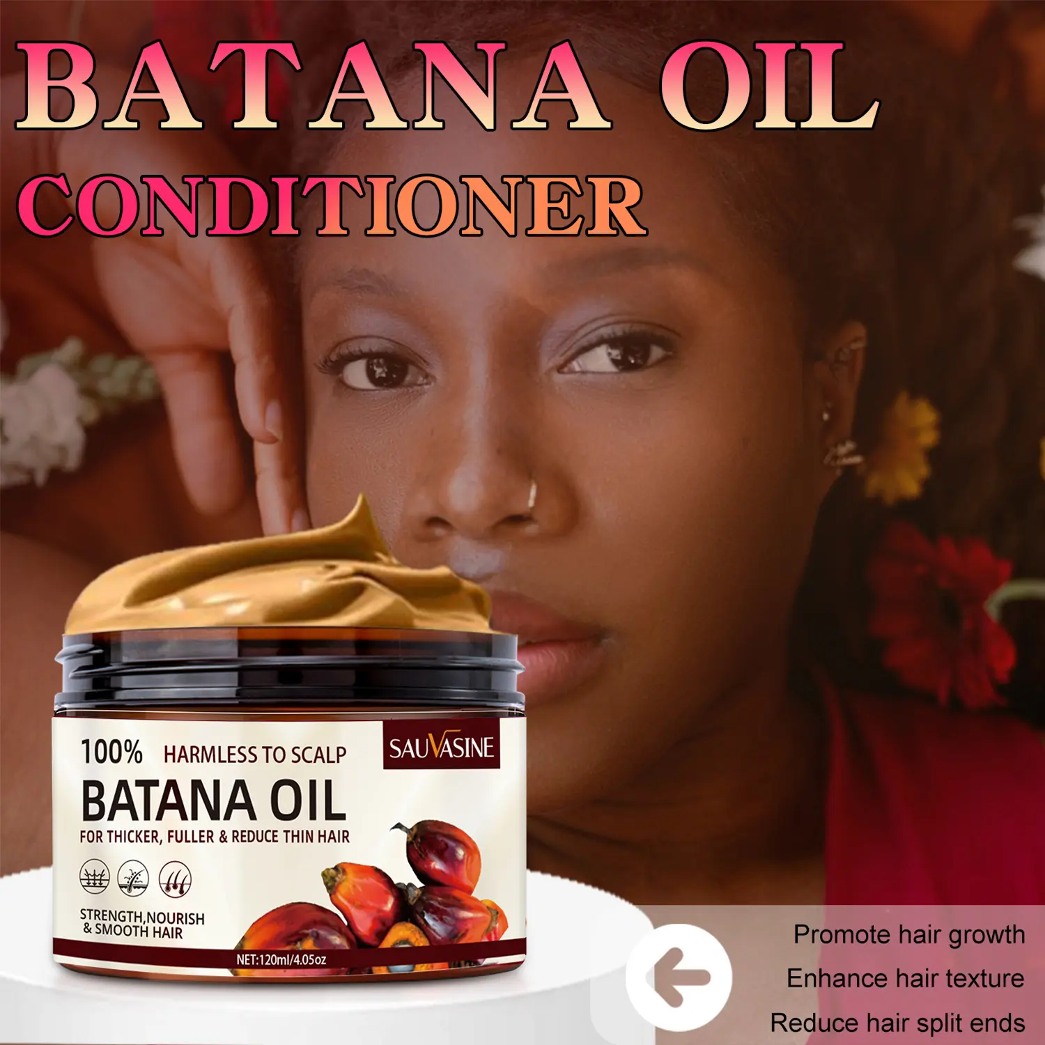 Batana Oil for Hair Growth, Batana Oil from Honduras, 100 Percent Pure Batana Oil, Batana Oil Organic Raw, Batana Miracle Hair Loss Oil, Repairs Damaged Hair, Leaves Hair Smoother 120g Hair Growth Moisturizing Haircare