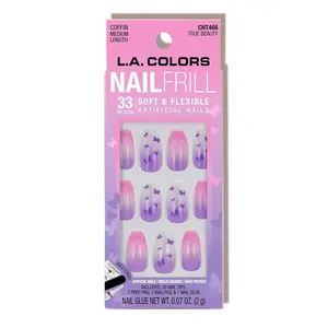 Nail Frill Artificial Nail Tip (carded), TRUE Beauty CNT466W