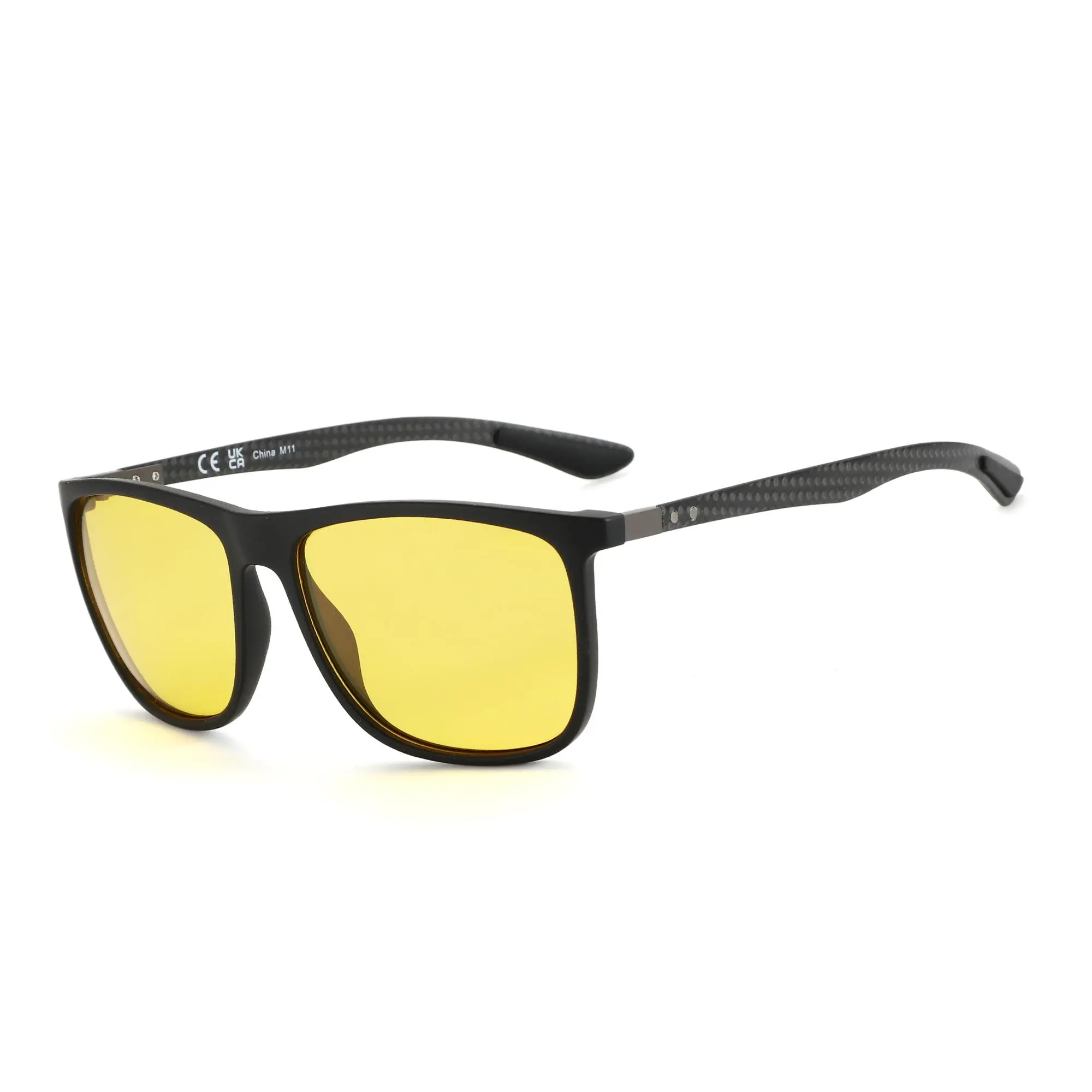 ZENOTTIC Carbon Fiber Sunglasses, Full Rim UV Protective Eyewear with Anti-Glare Polarised Lens for Enhanced Clarity, Ready-to-Gift, Polarized Eyewear, Rectangular Polarized Sunglasses, Outdoor Polarized