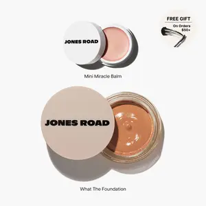 Coverage and Glow Duo: Mini Miracle Balm & What The Foundation