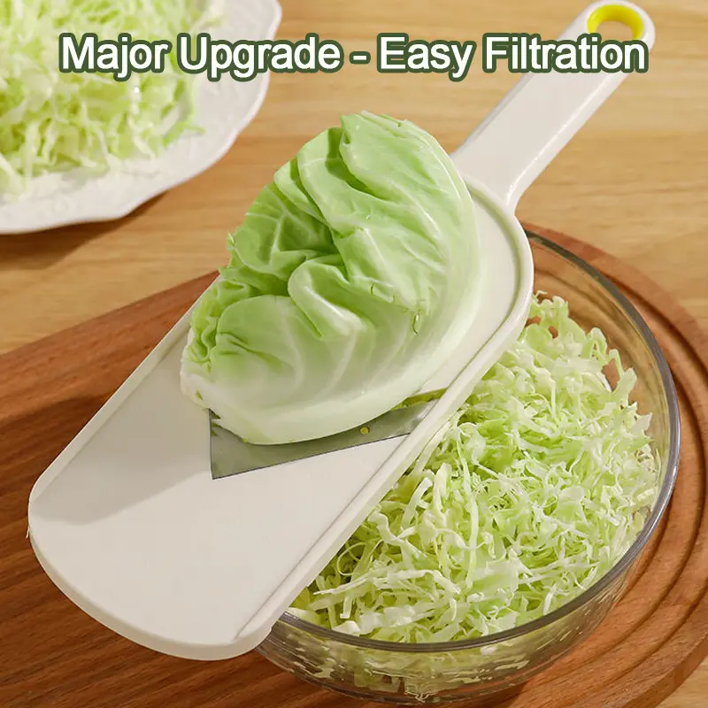 Japanese Style Cabbage Slicer,Multifunctional Cabbage Slicer, Lemoncucumber Vegetable Salad Slicer, with Easy-grip Handle, Utensils, Veggie Chopper | Durable Stainless Steel Blade and High Quality Plastic