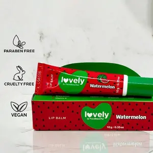 Face Beautiful Brazilian Watermelon Lip Balm - Hydrating, Nourishing Daily Lip Moisturizer for Soft, Smooth Lips with a Lightly Scented Finish, 10 g / 0.35 oz