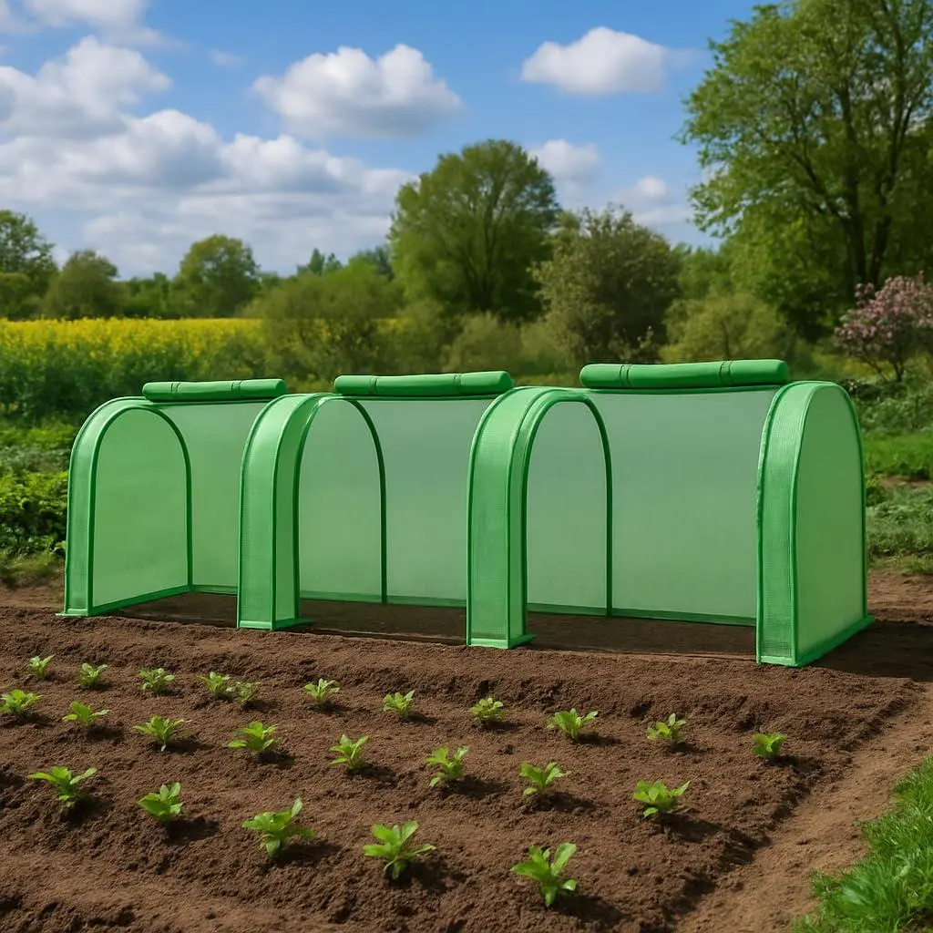 Heavy Duty Large Walk-In Outdoor Gardening Greenhouse - Roll-Up Door for Easy Access, Reinforced Frame, Adjustable Windows, Water Resistant, Year-Round Use, Plant Health Support, Assembly Required