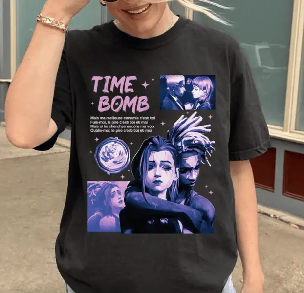 Jinx Ekko Arcane Shirt, Timebomb Arcane Season 2 Shirt