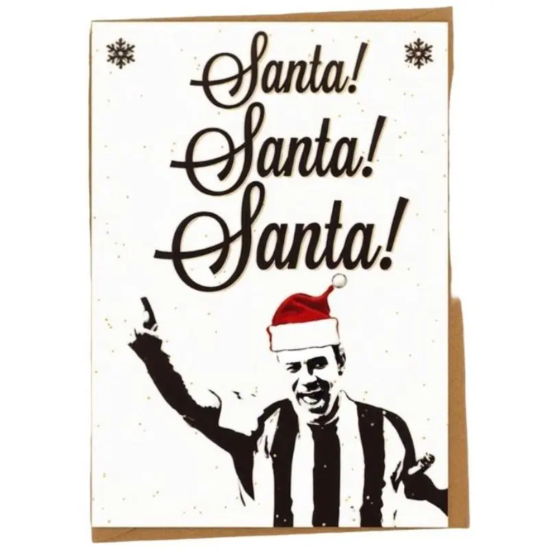 Custom Christmas Card for Newcastle United Fans, Unique Holiday Greeting Card, Perfect Gift for NUFC Supporters, Personalized Festive Message