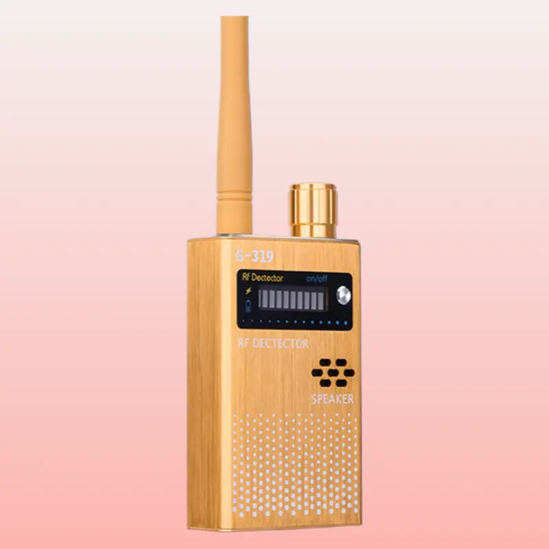 Portable High-Precision RF Detector - Wireless Signal Scanner with LED Lights, Adjustable Sensitivity Gears, Compact Multi-Detect Anti-Eavesdropping & Camera & GPS Tracking Tool for Travel, Outdoor Activities, Commuting, All Users