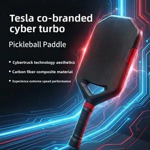 Tesla-Style Pickleball Paddle Professional Set - T700 Grade, 3K Carbon Fiber Face