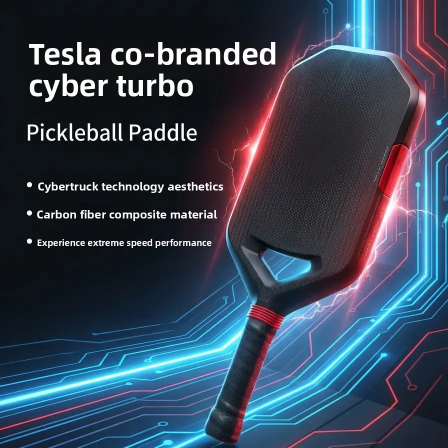 Tesla-Style Pickleball Paddle Professional Set - T700 Grade, 3K Carbon ...