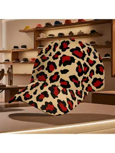 Stylish leopard print baseball cap fashion statement casual wear comfortable daily outfits suitable for all seasons hat trendy urban design