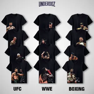 Men's Vintage Graphic T-Shirt - 100% Cotton Soft Round Neck Casual Apparel, Unisex Streetwear Sports Top for Boxing Fans
