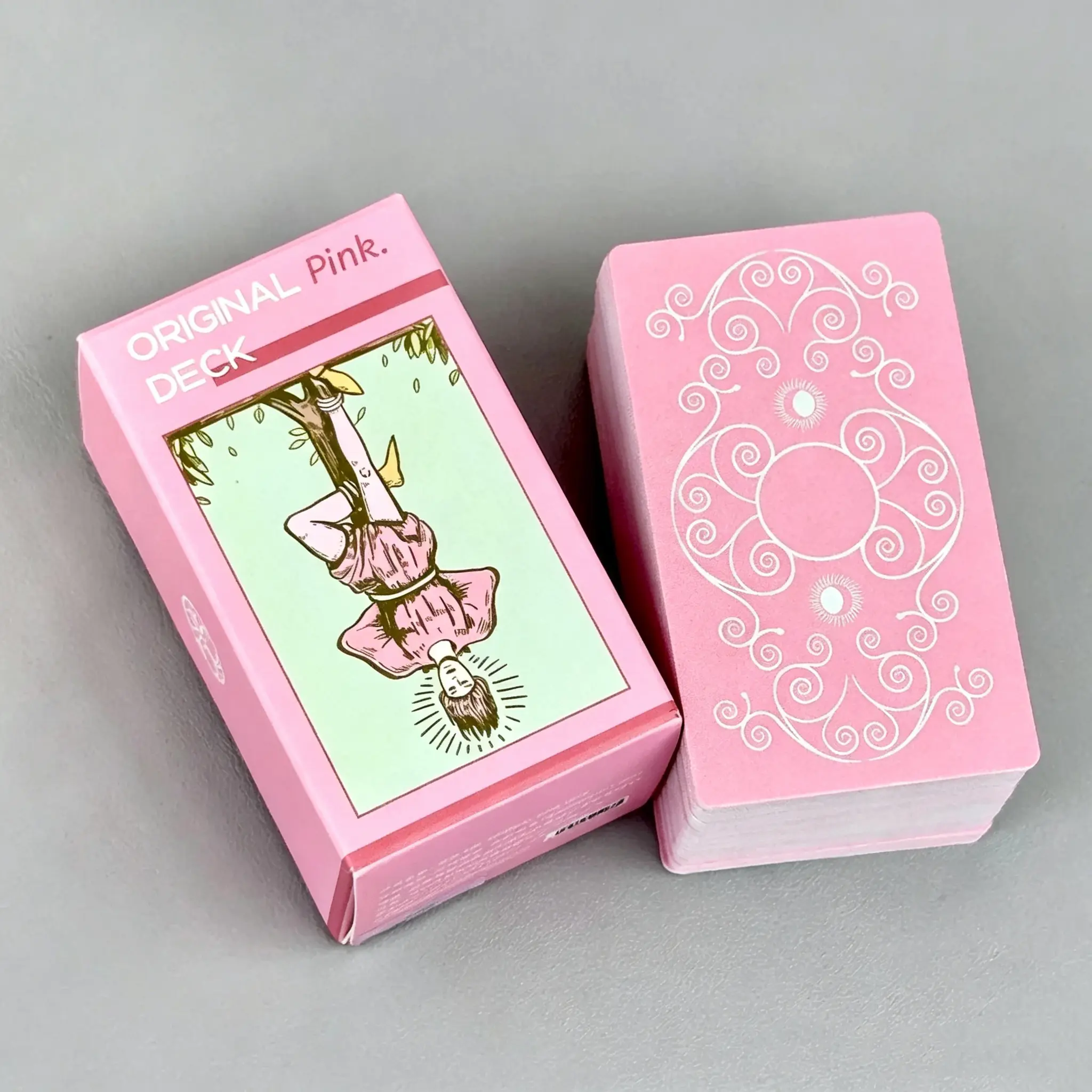 Pastel Werther Series Tarot Cards, American vintage style, soft misty pink, mini version is more convenient for collecting and carrying