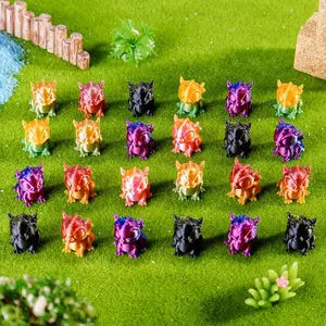 Mini Dragon Model, 100pcs/set Random Color 3D Printed Colorful Mixed Model, Creative Decoration for Home, Gift for Fantasy Lover, Collectible Figurine, Ornaments