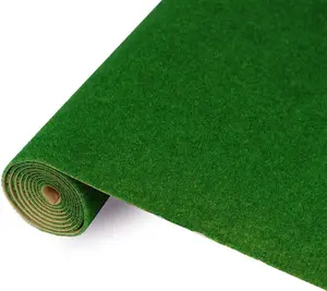 CP122 Artificial Model Grass Mat Trains Dark Green 40x100cm or 15.7‘’ x 39'' for Decoration Craft Scenery Model DIY