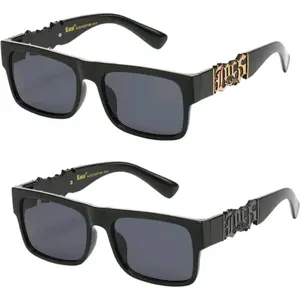 OG LOCS Medium Size Frame Black Gold Embed Sunglasses Men women savage sunglass