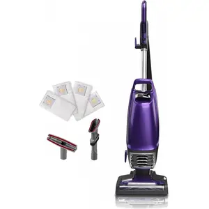 Upright Vacuum 2-Motor Power Suction with HEPA Filter, 3-in-1 Combination and Upholstery Tool, Purple Kenmore BU4018 Intuition Bagged for Hardwood Floor and Pet Hair Cleaning