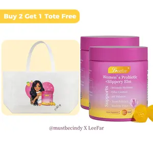 [MustbeCindy Exclusive] Buy 2 bottles Get 1 Tote Free - LeeFar Her Juicy Feminine Probiotics Gummies