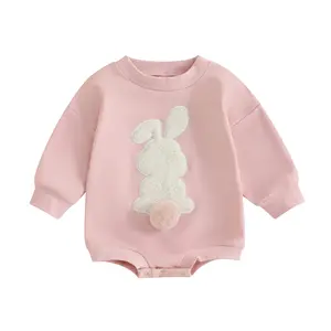Baby Girl Boy Easter Outfit Newborn Bunny Costume Onesie Sweatshirt Romper Infant Easter Outfit Spring Clothes